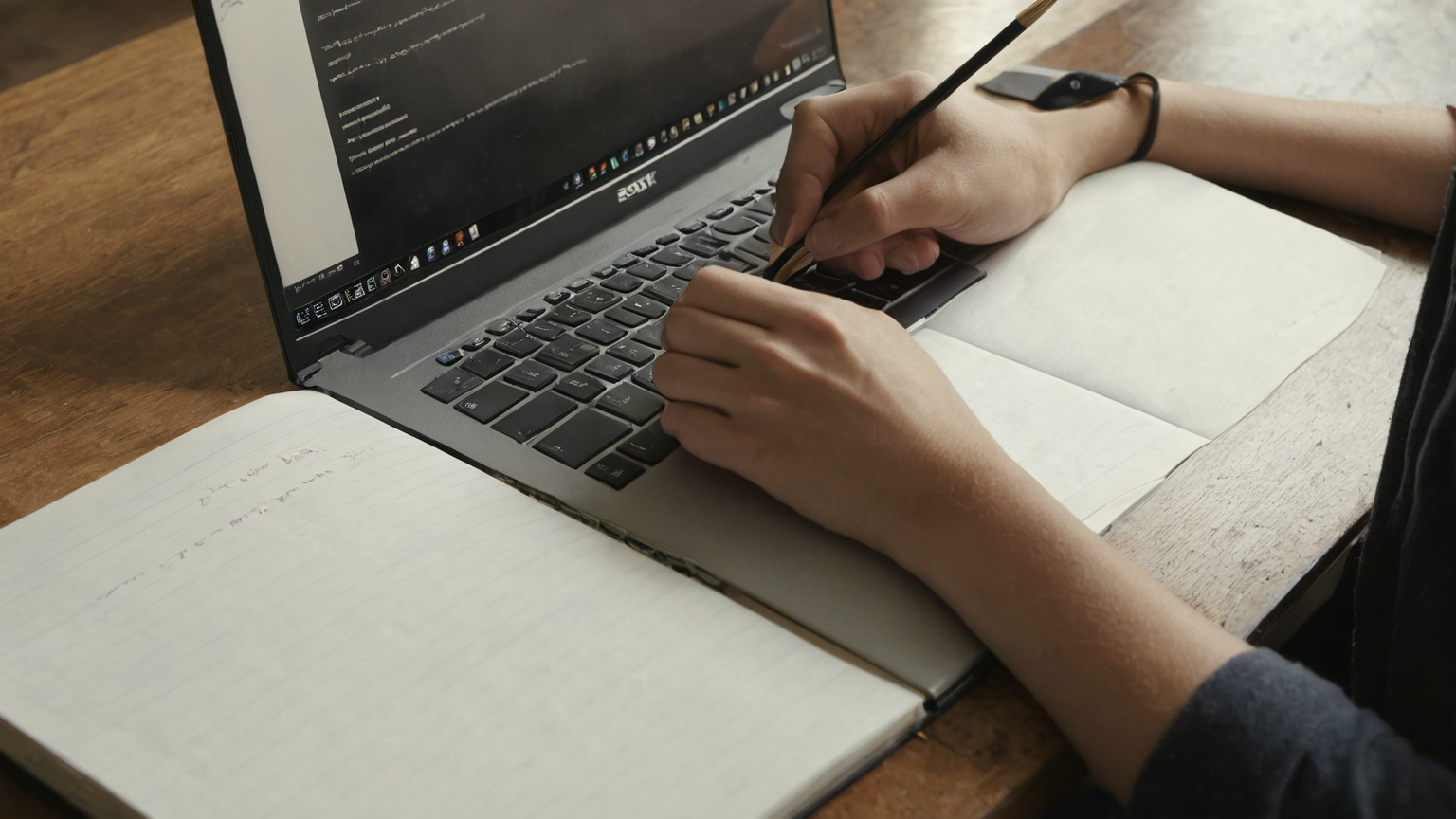 Writing from memory after closing laptop