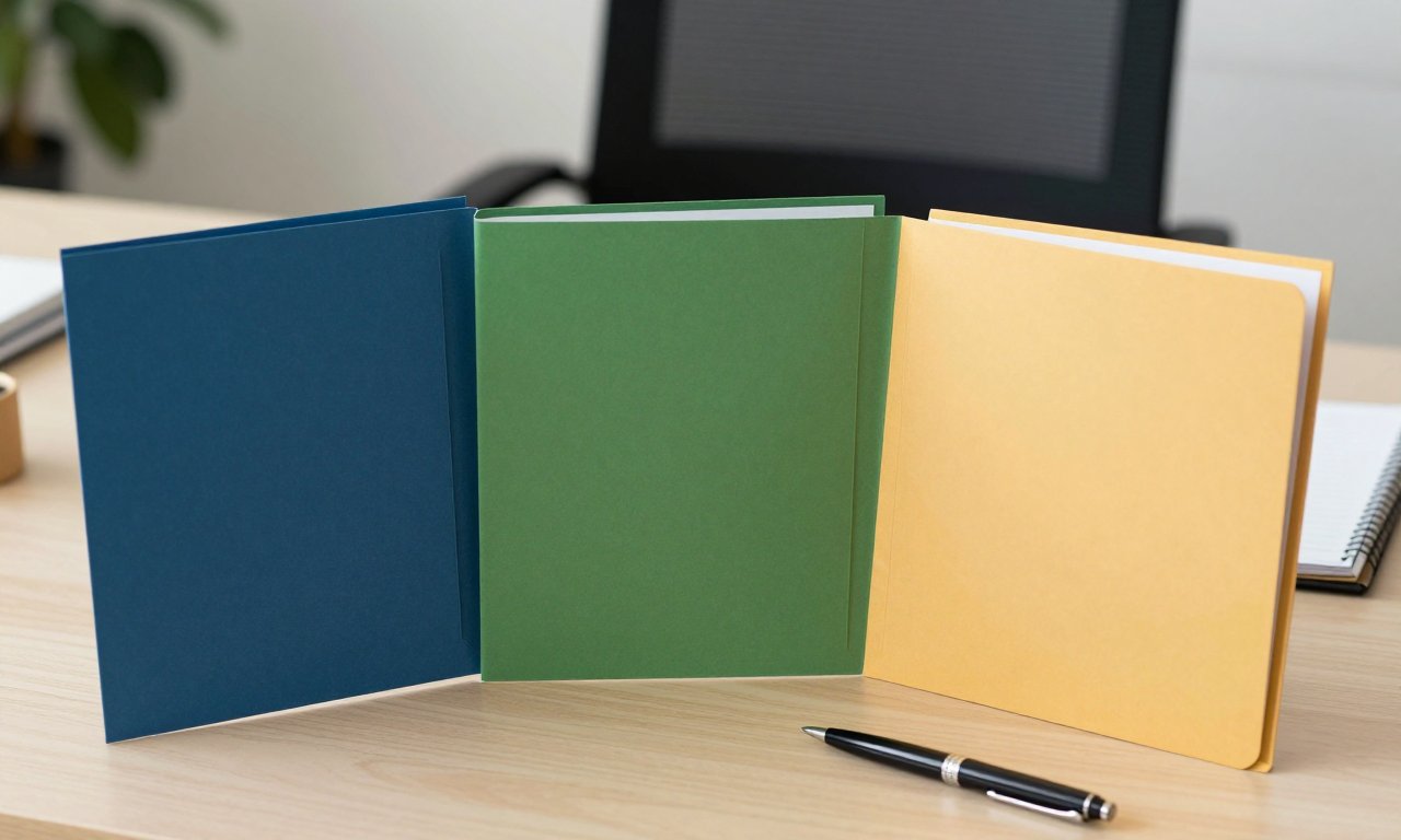 Three folders representing distinct academic decision paths